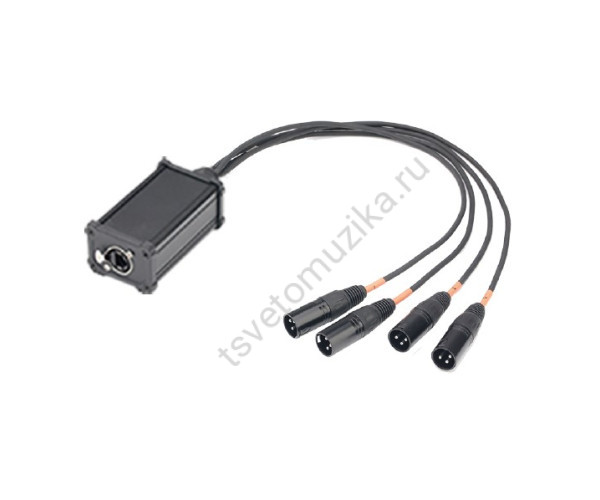 CXA031 DMX кабель, 4хXLR(3p)male - RJ-45