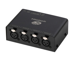 SL-SDX4P SplitDMX4 Pro Сплиттер DMX512, 1xDMX-вход, 4xDMX-выхода, 1xXLR-3M, 4xXLR-3F, Гальваническая развязка, Отключаемый терминатор, Siberian Lighting