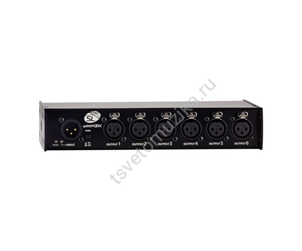 splitDMX-X6C/3PIN [SL-SDX6C] Сплиттер DMX512 1вход-6выходов, ТМ Siberian Lighting