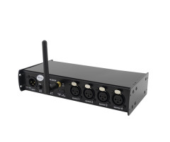 splitDMX-X4CW/3PIN.WIDMX [SL-SDX4CW] Сплиттер DMX512 1вход-4выхода с встроенным беспроводным приемопредатчиком WiDMX, ТМ Siberian Lighting