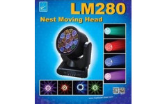 LM280 NEST MOVING BEAM Световая голова, 19х15Вт, RGBW LM280 NEST MOVING BEAM Световая голова, 19х15Вт, RGBW