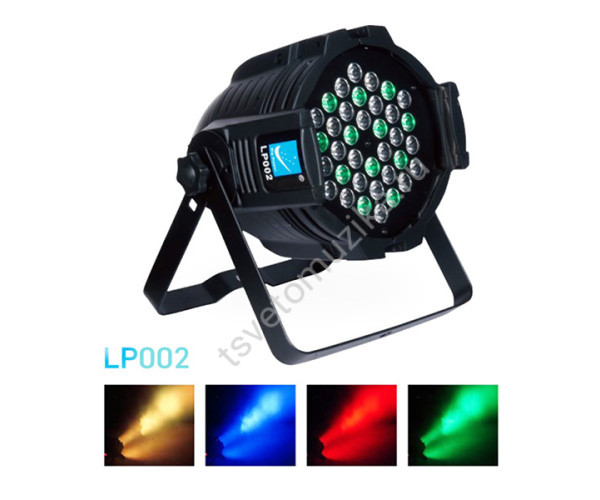 LP002 Светодиодный прожектор смены цвета (колорчэнджер), RGB 36*3Вт