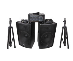 ZH0602D15LS Комплект акустической системы, микшер, микрофон, кабели, 2х250Вт ZH0602D15LS Комплект акустической системы, микшер, микрофон, кабели, 2х250Вт