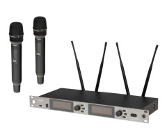 LS-302-2M Беспроводная микрофонная система, 2 ручных передатчика, LAudio