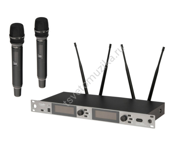 LS-302-2M Беспроводная микрофонная система, 2 ручных передатчика, LAudio