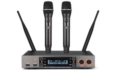 LS-201-2M Беспроводная микрофонная система, 2 ручных передатчика LS-201-2M Беспроводная микрофонная система, 2 ручных передатчика