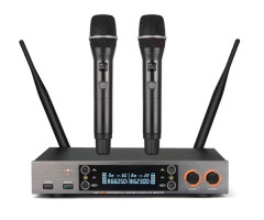 LS-201-2M Беспроводная микрофонная система, 2 ручных передатчика LS-201-2M Беспроводная микрофонная система, 2 ручных передатчика