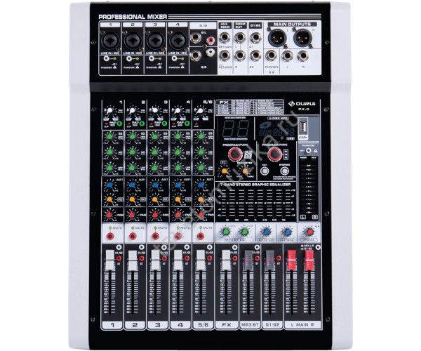 PX-6 Микшерный пульт, 6 каналов, LAudio