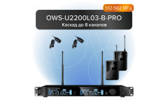 OWS-U2200L03-B-PRO Двухканальная радиосистема с поясными передатчиками, петличным OWS-L03 микрофоном (круг черн), диапазон В:512-562 МГц, Октава OWS-U2200L03-B-PRO Двухканальная радиосистема с поясными передатчиками, петличным OWS-L03 микрофоном (круг черн), диапазон В:512-562 МГц, Октава