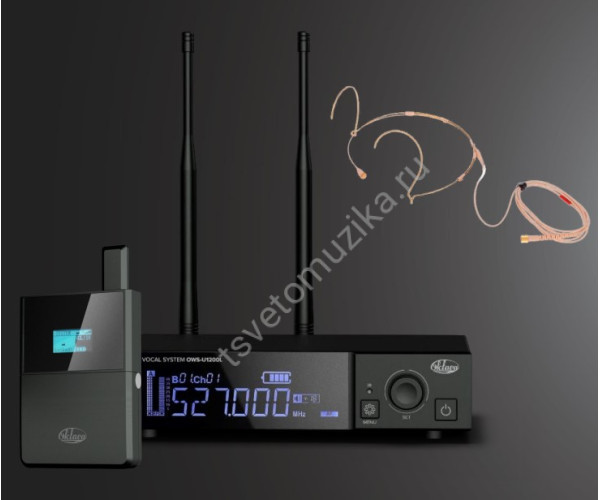 OWS-U1200D01+ Беспроводная система с головным микрофоном и кейсом