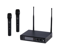 DSP-DUO-UHF-M850/F5 Беспроводная микрофонная система, 2 ручных передатчика