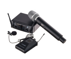 PRO2-MP Двухканальная радиосистема с ручным передатчиком и петличкой PRO2-MP Двухканальная радиосистема с ручным передатчиком и петличкой