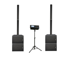 DLS122 Комплект акустических систем, сабвуфер, микшер