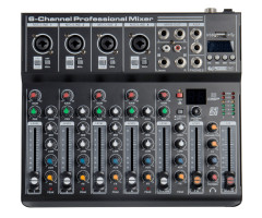 FK-06 Микшерный пульт, 6 каналов