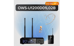 OWS-U1200D01L02B Одноканальная радиосистема с поясным передатчиком, головным и петличным микрофонами, без кейса, Октава OWS-U1200D01L02B Одноканальная радиосистема с поясным передатчиком, головным и петличным микрофонами, без кейса, Октава
