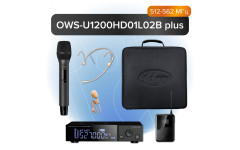 OWS-U1200HD01L02B+ Одноканальная радиосистема с ручным и поясным передатчиком, головным и петличным микрофонами, с кейсом, Октава OWS-U1200HD01L02B+ Одноканальная радиосистема с ручным и поясным передатчиком, головным и петличным микрофонами, с кейсом, Октава