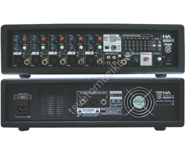 AP-206FX Микшер активный на 6 каналов