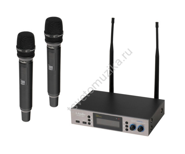 LS-301-2M Беспроводная микрофонная система, 2 ручных передатчика, LAudio